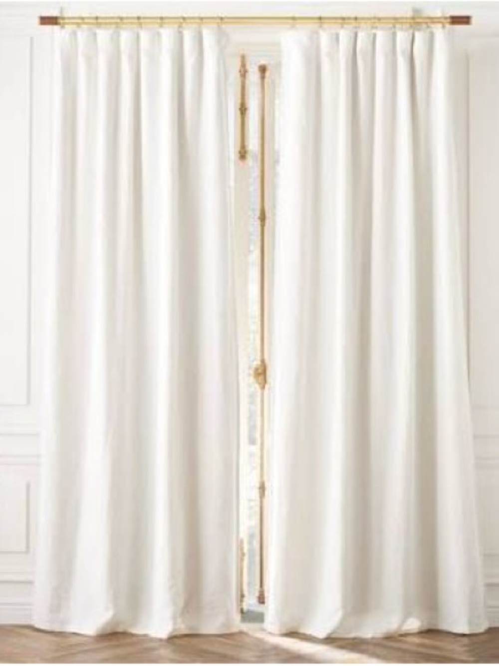 Warm White Blackout Window Curtain Panels 48"x108